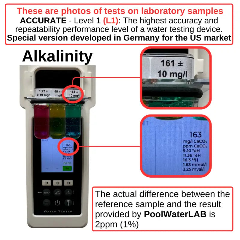 Pool Water Tester - Advanced Pool Photometer - Smart Pool Testing Kit