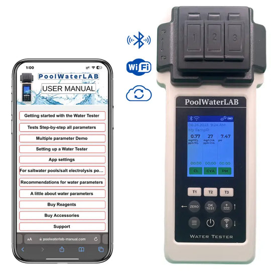 Pool Water Tester - Advanced Pool Photometer - Smart Pool Testing Kit