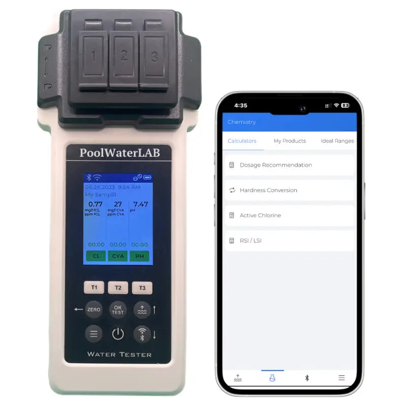 Pool Water Tester - Advanced Pool Photometer - Smart Pool Testing Kit