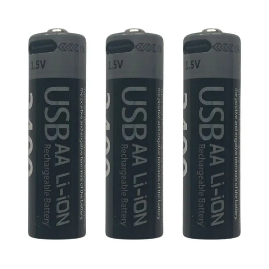 Rechargeable Batteries Aa 3 Pieces With Charging Cable For Poolwaterlab, Watertester